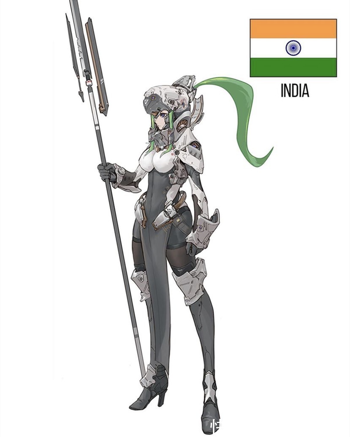 国旗|漫画拟人化成为军娘,欧洲还停留在近代,我们的火箭都已经起飞了