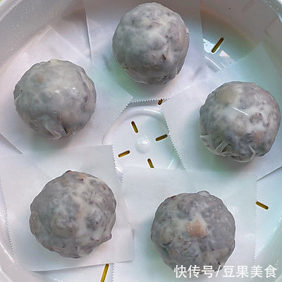 糯米粉|#一口新年味，全家享佳味#紫米粘豆包