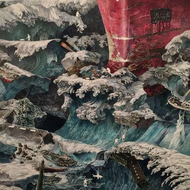 东京艺术大学$一幅画画了3年,细到要用放大镜,他把钢笔画玩到了极致