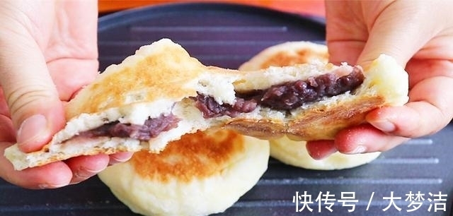 干面粉|发面饼最好吃的做法，不揉面不擀面，香甜松软凉了也不硬