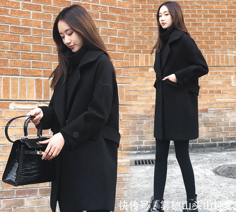 建议|建议大家:大衣下面别穿小脚裤,显矮!瞧她这样穿,小个子也显高