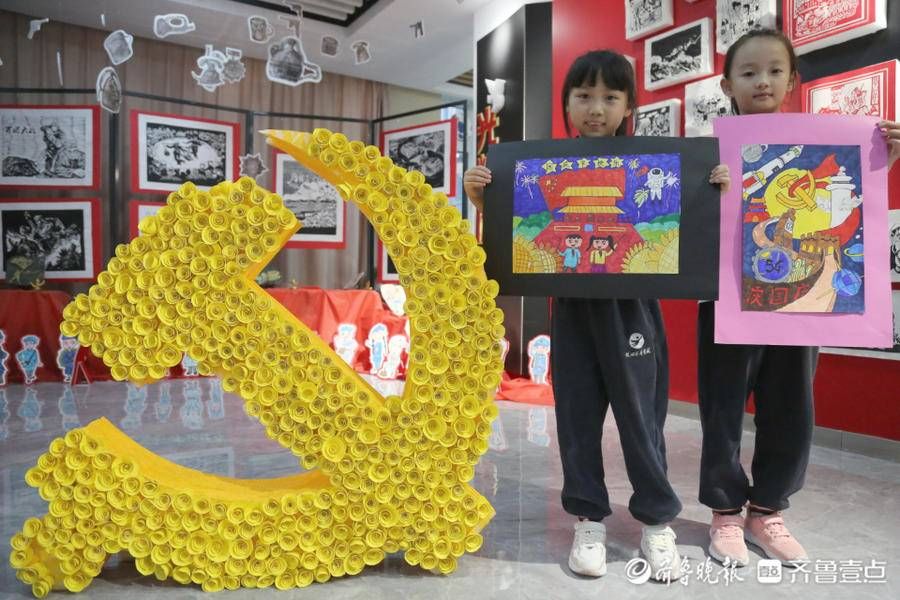 田英才！强国有我、共绘祖国，授田英才学园用画笔向祖国献礼