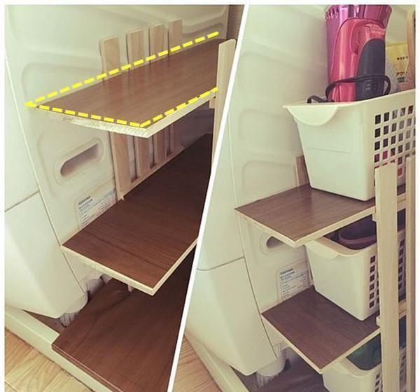 收纳|洗衣机旁一拃宽的缝隙,日韩国主妇塞6类神器,又能收纳不少东西