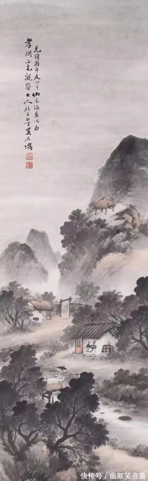 烟雨蒙蒙$海派山水画大家|吴石仙的烟雨蒙蒙