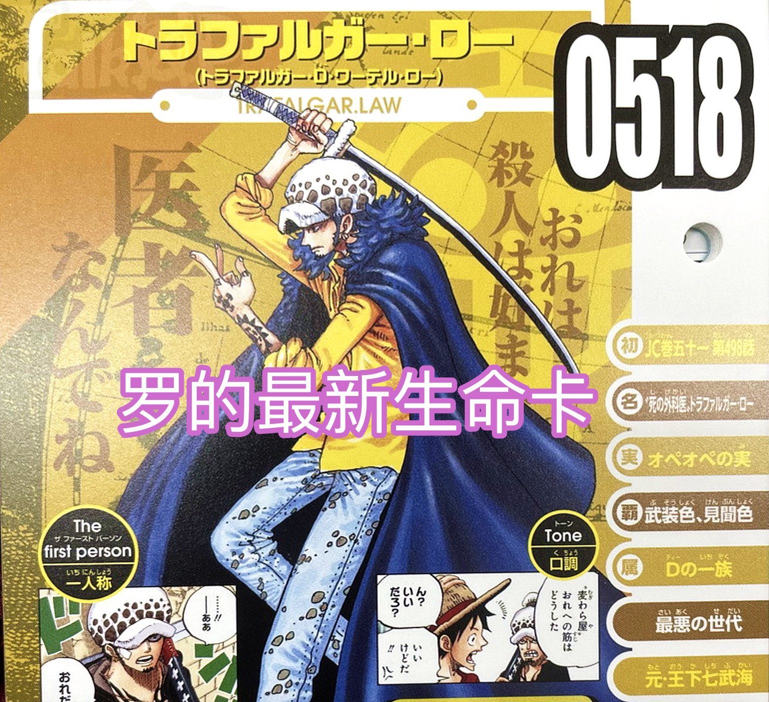 罗之前|海贼王官方情报,罗探索“D之一族”秘密,知晓真相的他,会死亡