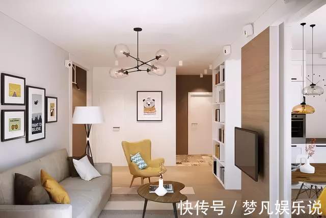 室内装修|65平米的小两房，室内装修实用又温馨，干湿分区的设计很棒