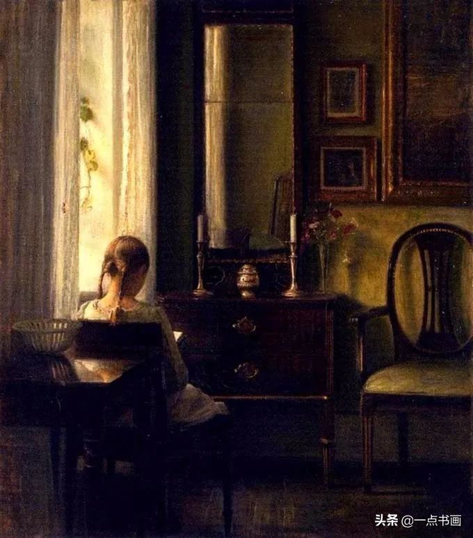 女人$油画里那些读书女人,那一刻全世界都是安静的