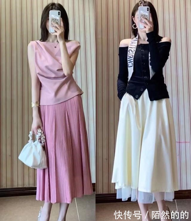 小裙子 教你这些显高穿搭用“小裙子+高跟鞋”来演绎初秋的时髦和优雅!