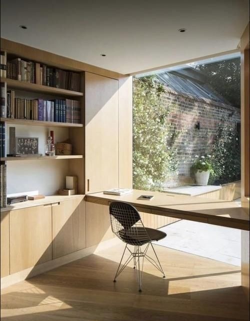 实用|别再占用柜子面积打书桌了，把书桌横过来装窗下，省空间更实用！