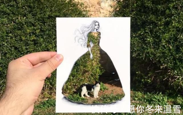 印花!这才是灵魂插画师!手绘图只画一半也惊艳,这衣服效果比高定还美