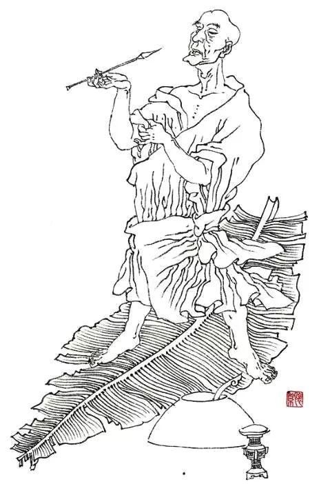怀素练书法的境界大概就是“不疯魔不成活”！