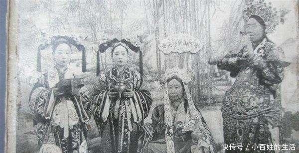 万寿寺|慈禧扮观音的真实照:李莲英扮护法神韦驮,图5可见慈禧清晰容貌