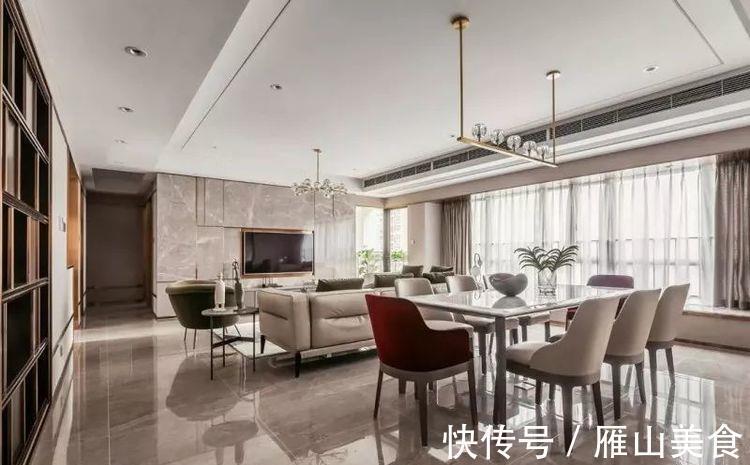 大理石|206平现代轻奢,布满金属线条的空间,充满档次华丽的气质!