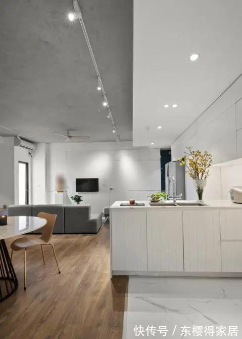 厨房|客厅和次卧打通,改卫生间为厨房,原户型太奇葩,改完个个都夸赞