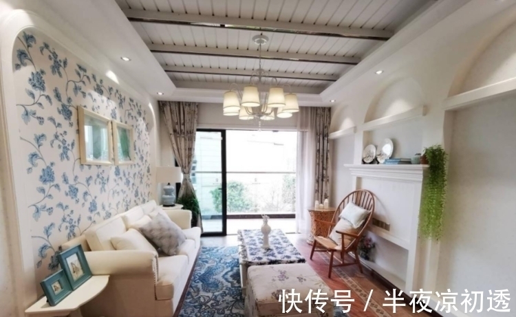 木地板|70㎡简约美式风格新房,小户型就得这么装,时尚大气又漂亮