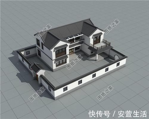 户型|农村20万四合院设计图，青山绿水间，享受农村生活