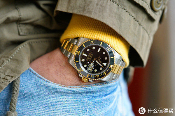 刻度 钻石恒久远——劳力士1166138Di间金潜航者