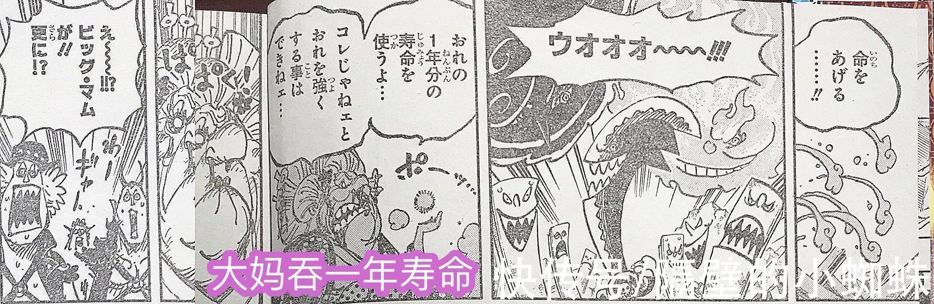 mom|海贼王1031话图透:bigmom暴走,双眼释放火焰,罗、基德即将惨败