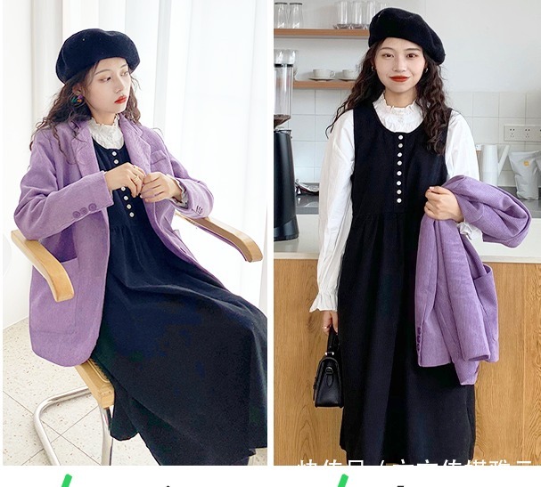 冬天|厚外套+半裙,棉服+裤子,冬天这么穿太洋气了