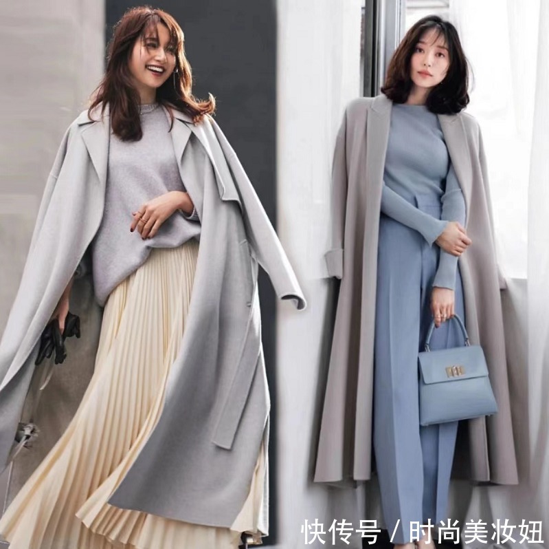 搭配|40岁女人要多穿“高级灰”大衣,优雅又时尚,年龄越大越显气质