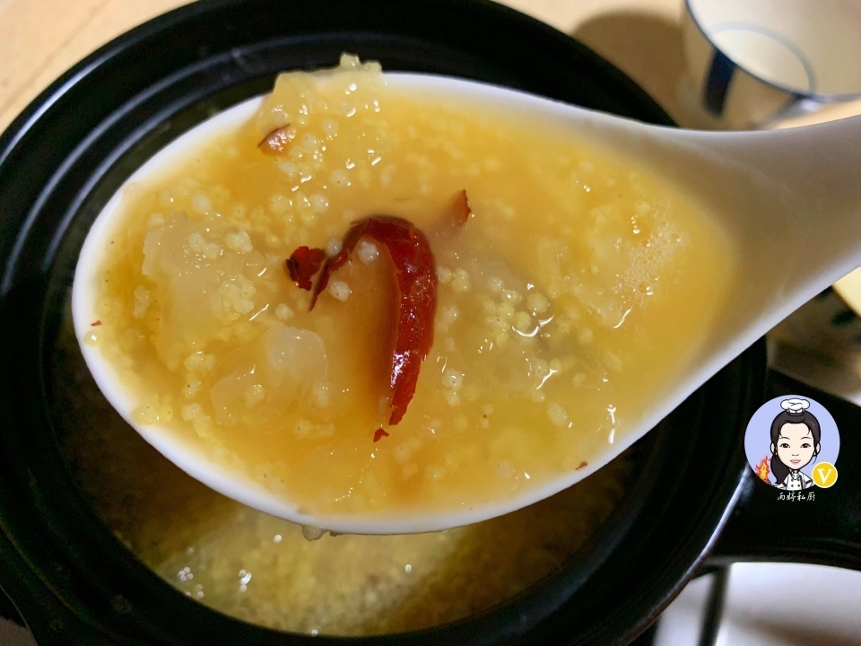 这粥,婆婆早餐必喝,满满全是胶质,每周喝几次,连化妆品都省了