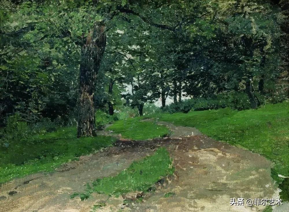 大自然!艾萨克·伊里奇·列维坦油画作品用笔洗练,情感充沛,极富诗意