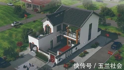 建筑面积|4款三合院农村别墅，第二款获得100万的点赞，实实在在建得起