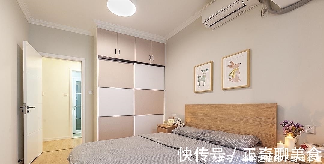 大衣柜|她家150㎡,玄关圈粉无数,卧室简单走一圈石膏线,阳台也太美了