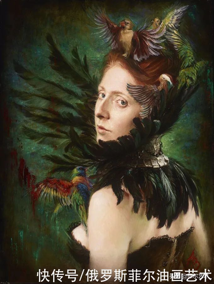 曼努克&自然野性!亚美尼亚女艺术家曼努克的唯美油画作品欣赏