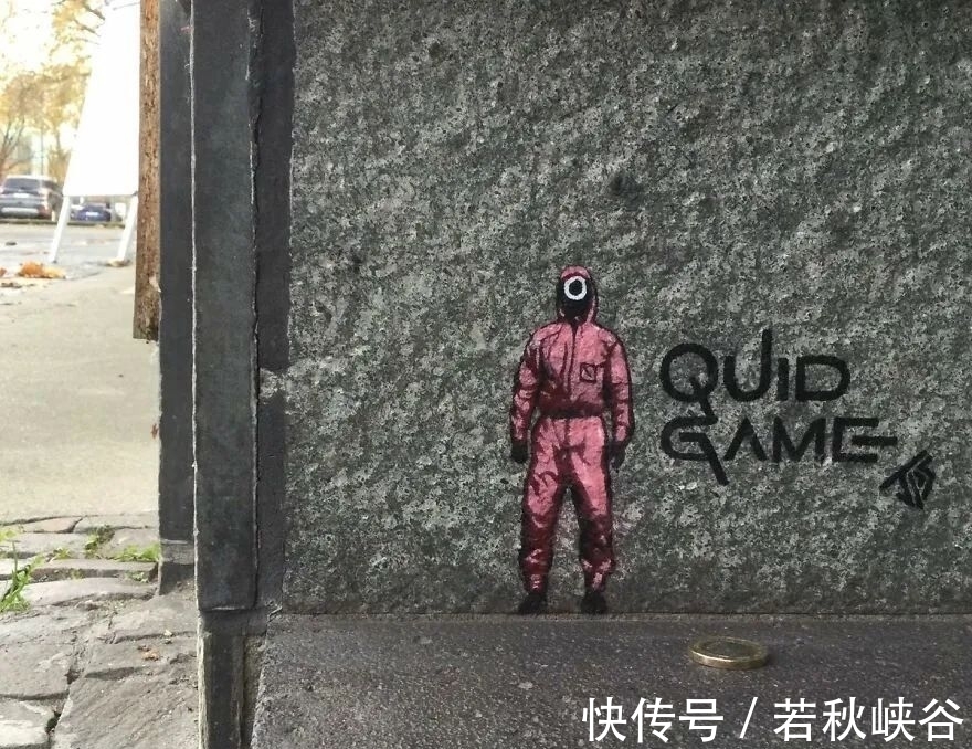 涂鸦#他的街头涂鸦遍布全球,所到之处,平凡变有趣,腐朽变神奇