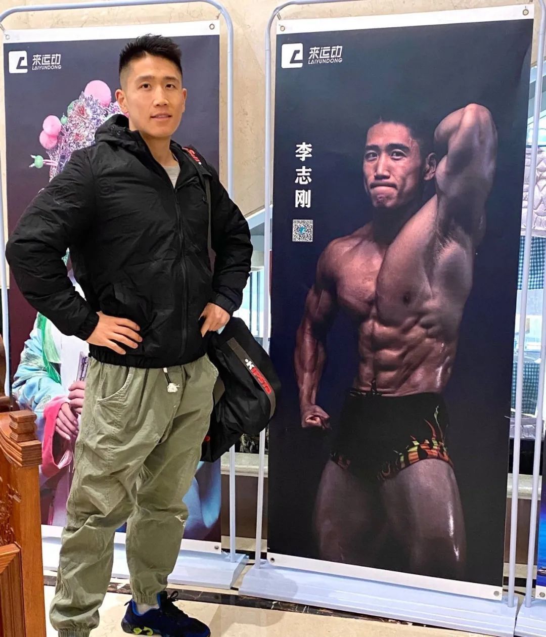 腹肌|深蹲210kg硬拉180kg，山东大汉高颜值好身材，8块腹肌太惹眼