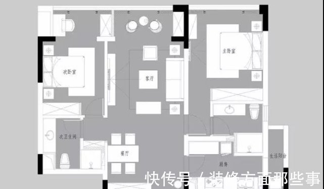 空间|100平美式二居室，温馨舒适、怡然悠闲