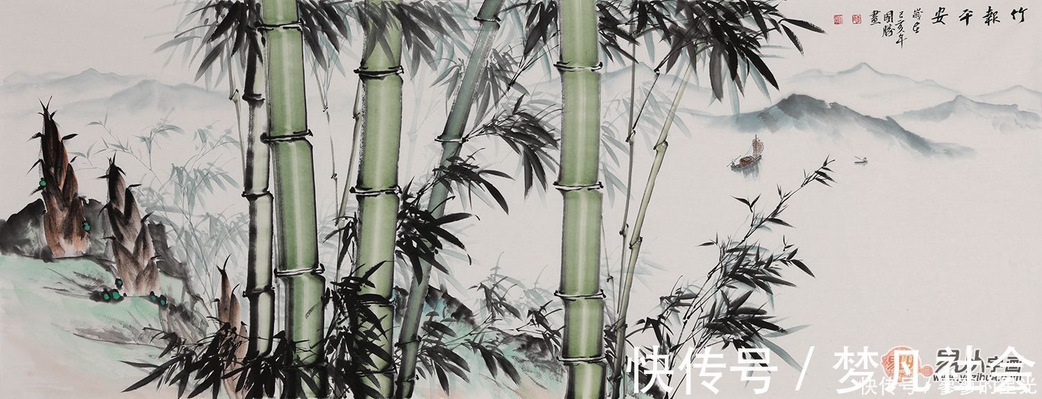 竹报平安|春回大地 竹报平安丨画家李国胜作品令人称赞不已