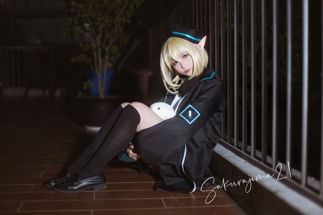 方舟|cos:明日方舟杜林,有一对非常可爱兽耳