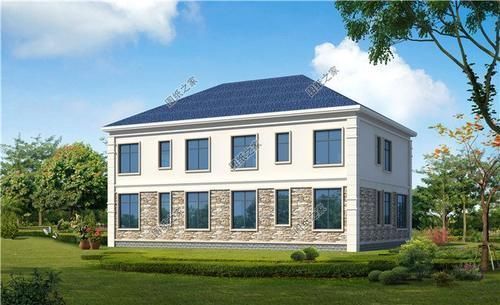 二层|农村两户连体二层别墅,省钱又省力,两家人齐聚一堂