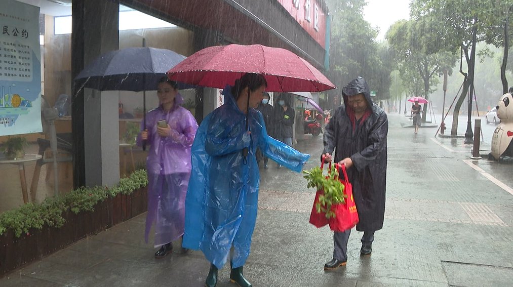 沈俊德|社工冒雨送菜 临平独居老人台风天吃上暖心菜