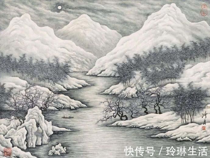 冷月&冷月如霜,清凉娴静——画家陶冷月山水及花鸟国画欣赏