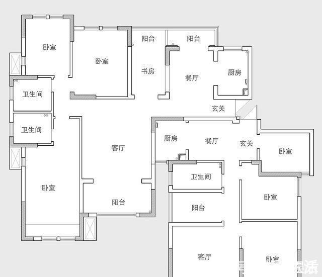 餐厨|248平米新中式，听了老婆的话，买两套平层打通比别墅住的还舒服