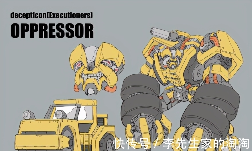 长马尾|全新变形金刚角色设计，大黄蜂变成了挖掘机？