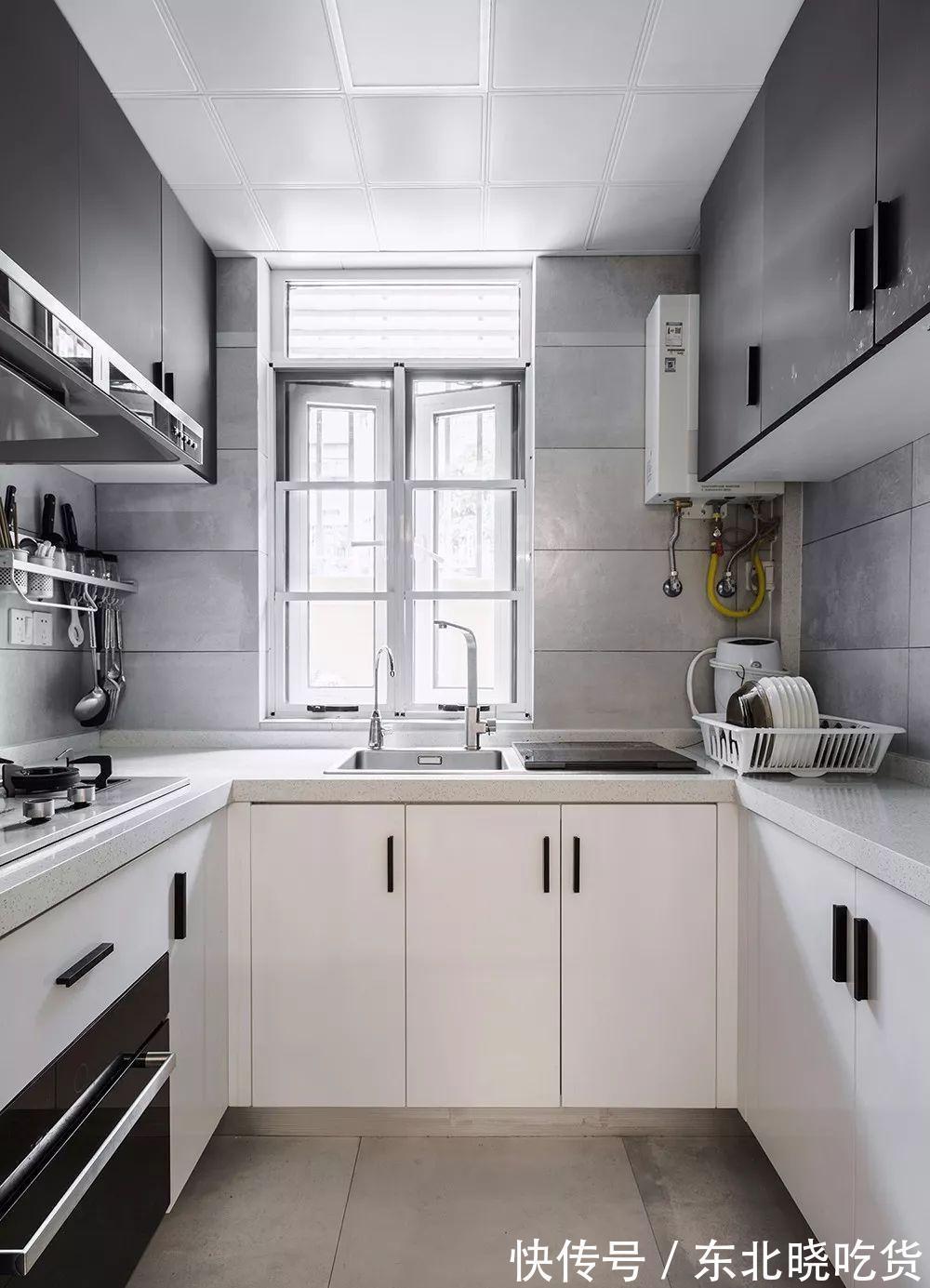 卫生间|50㎡长条形单身公寓,简简单单的装修,小户型也能温馨又幸福!