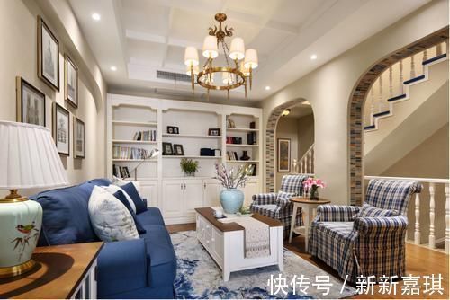 场域|435平美式风宅邸,浓郁的异域风情,原汁原味的美式家