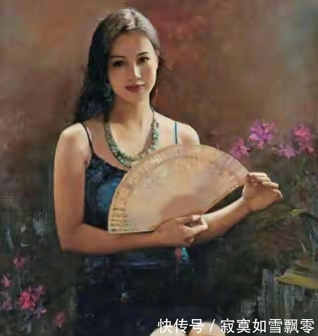 岭南画派#他的画笔,画出了东方女子的绝代风华