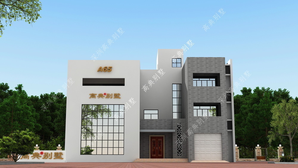 农村|带车库的现代别墅设计,居住舒适,适合农村自建。