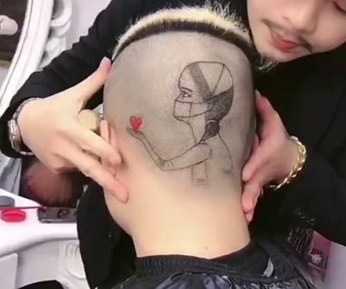 个性|小伙换了款个性雕发后,居然意外让人看出艺术感,网友:也太强了吧