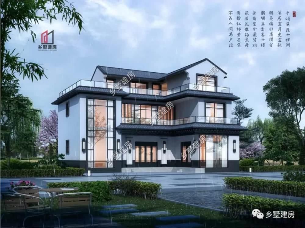 接待厅|15×12米新中式别墅，中国人的传统，现代人的骄傲