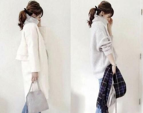 轻熟女人挚爱单品：短款毛衣和长款开衫，这样搭配最温柔