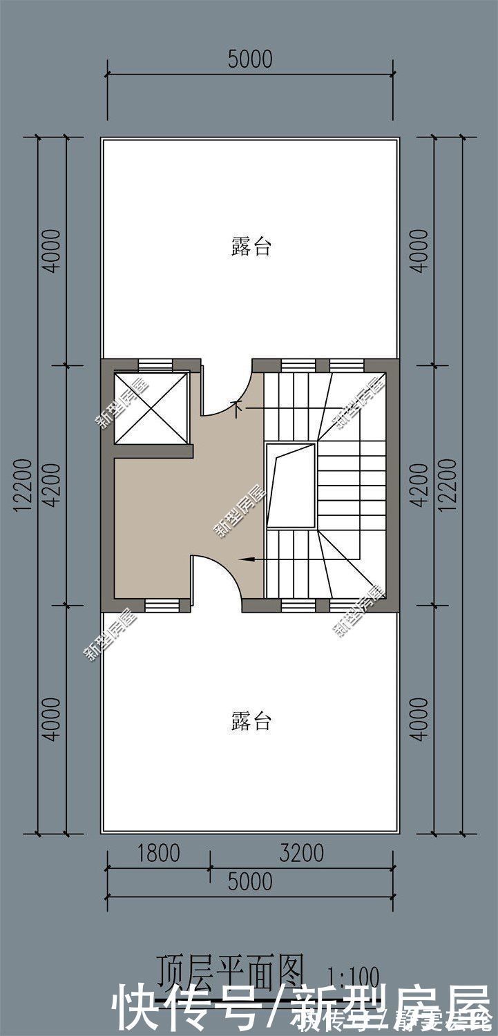 露台|宅基地临街,建房应该怎么设计?分享8套图纸总有一套适合你