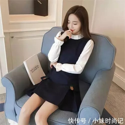 亲戚朋友聚会不知道怎么搭配, 假两件连衣裙帮你搞定一切烦恼