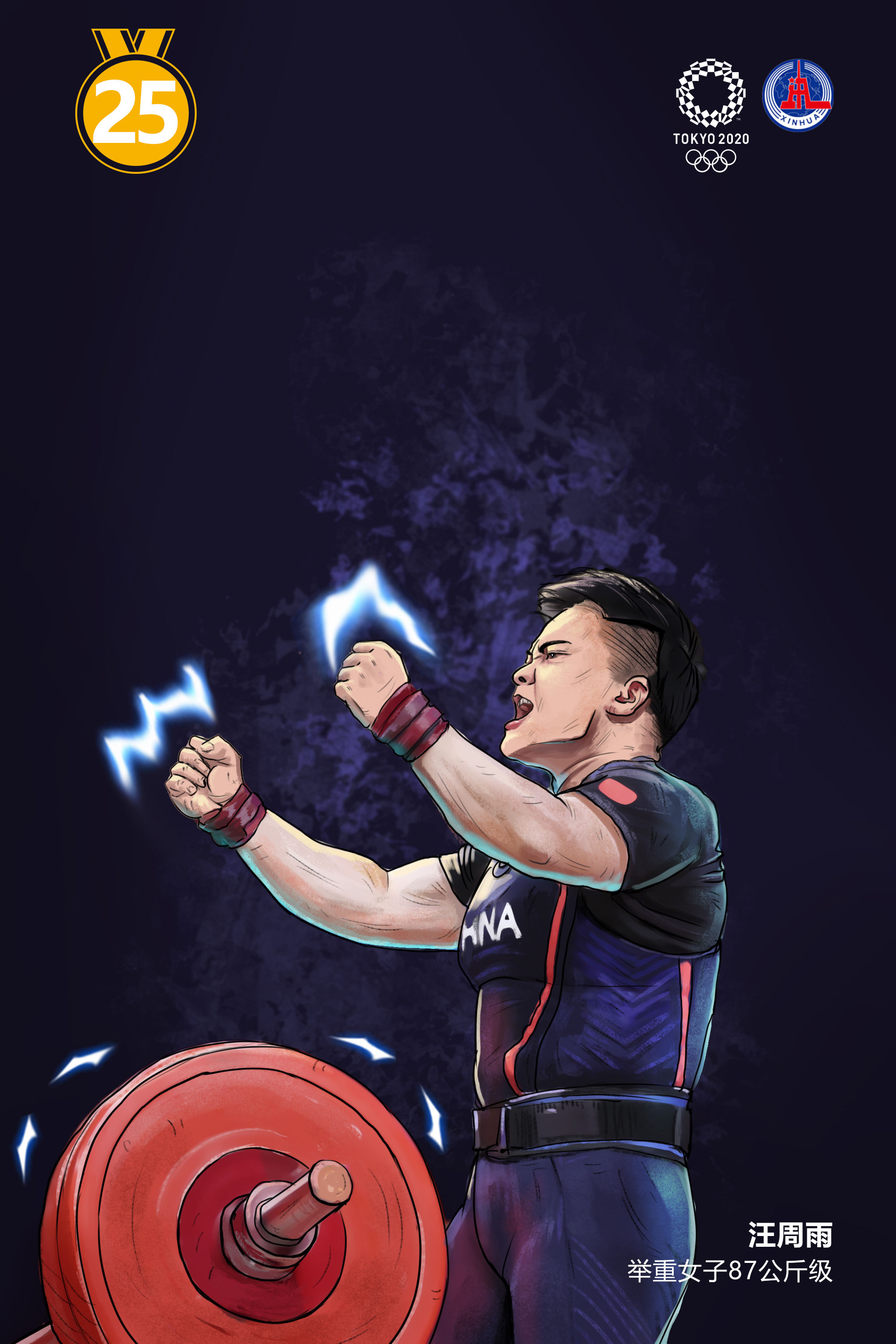 奥运英雄（8月2日）|创意漫画 | 英雄