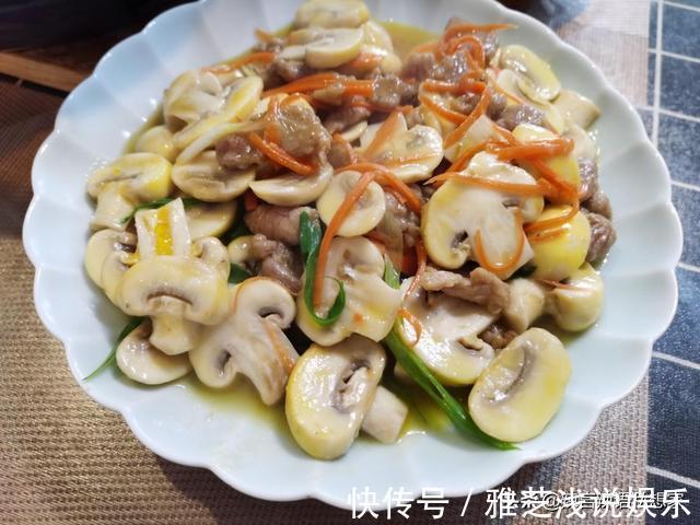 蘑菇|简单又好吃的蘑菇溜肉片，肉片滑嫩蘑菇香，美味营养都兼顾